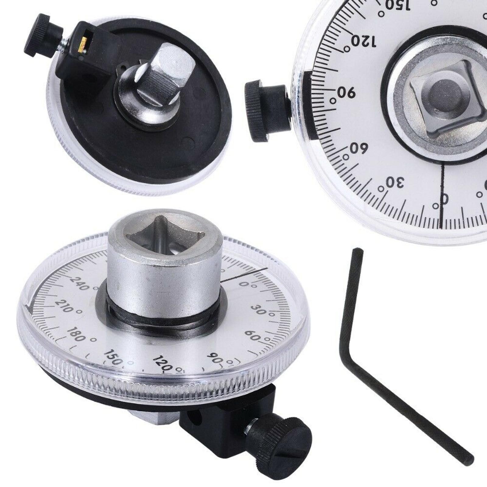 360° Rotation Angle Gauge Meter Drive Torque Wrench Measure Tool 1/2″ N + a