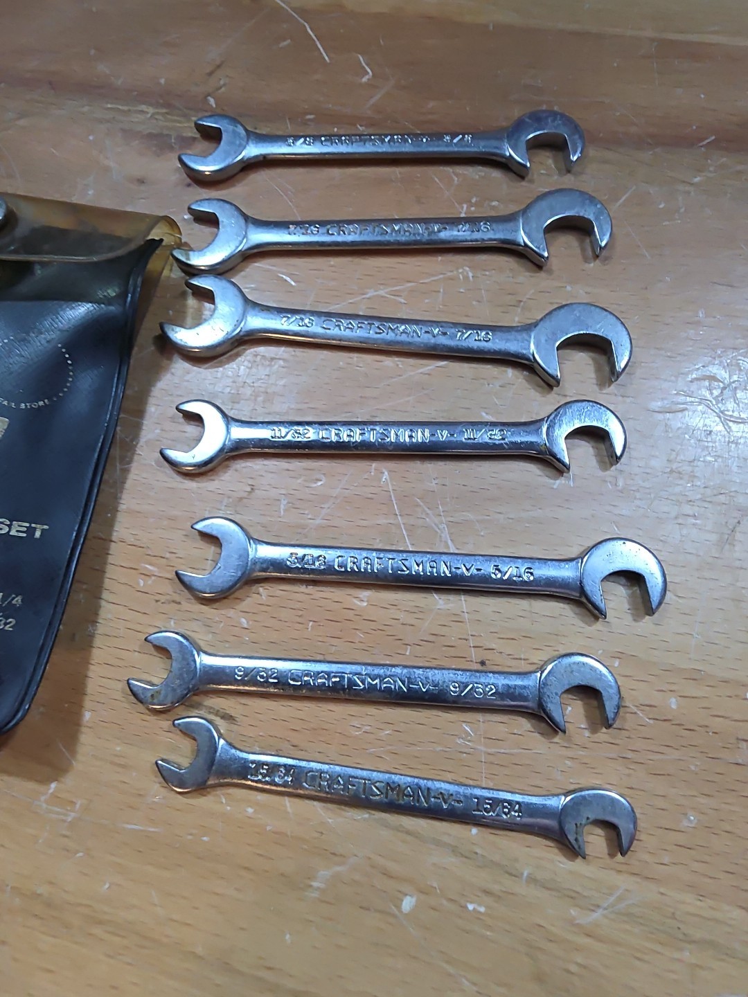 Sears Craftsman Tools USA 8 Piece Open-End 4 Way Offset Ignition Wrench Set 4306