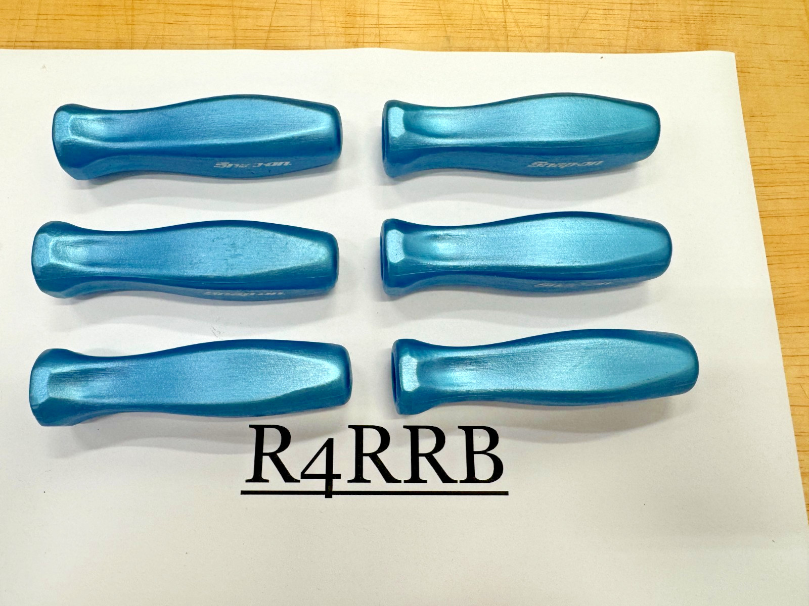 Snap-on Tools PEARL BLUE 3/8″ Drive Replacement Ratchet Hard Grip 6PC Lot Dinged