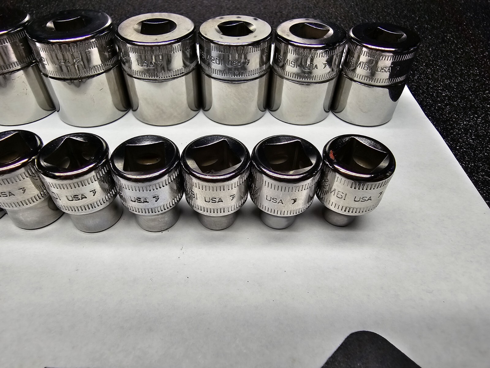 Snap-on Tools NEW 21pc 3/8 Drive METRIC Shallow 6-Point BONUS Socket Set 212FSMY