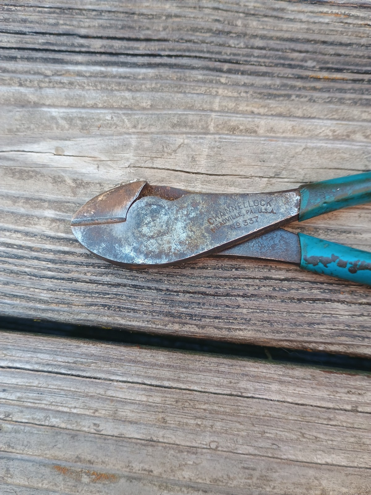 Vintage Channellock 7″ Diagonal Cutting Pliers No 337 Meadville PA USA