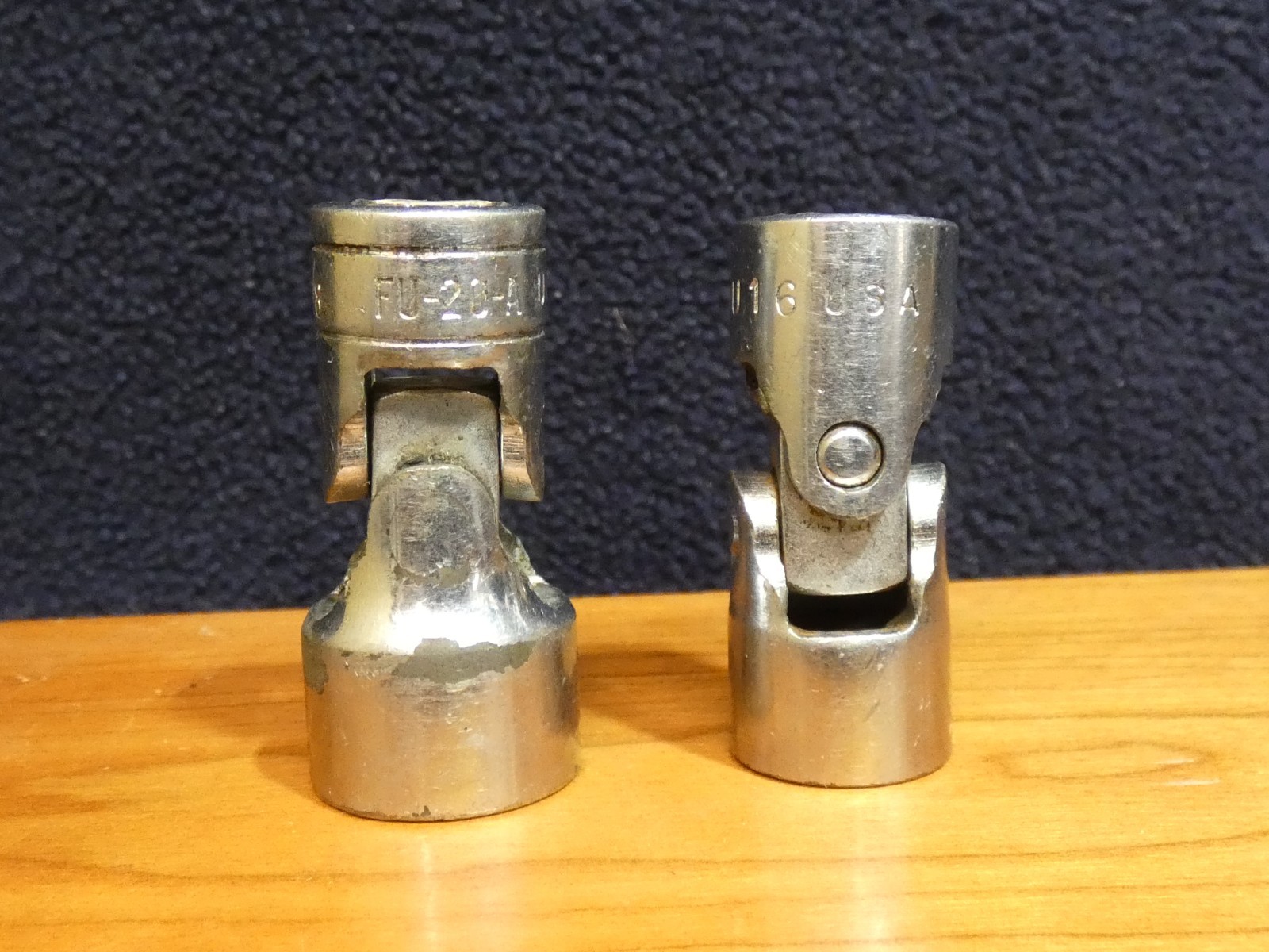 Snap On FVU16 1/2″, FU20A 5/8″ Swivel Sockets 3/8 Drive 12 Pt USA #BH