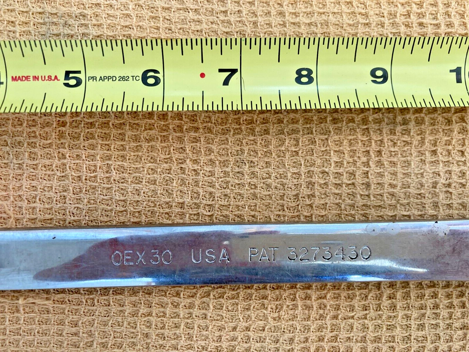 Snap-On 15/16″ inch OEX 30 USA Patent 3273430 Flank Drive Combination Wrench