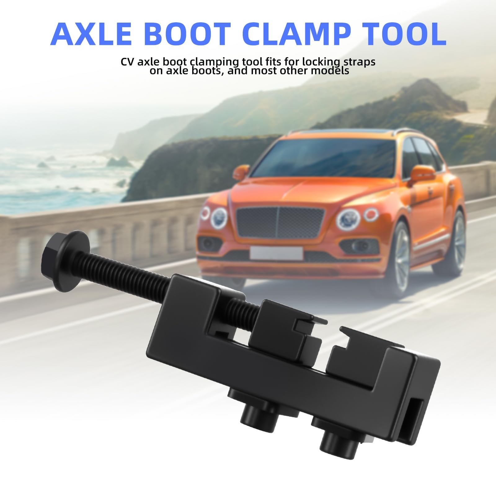 Axle Boot Clamp Tool with 20 PCS 304 Stainless Steel Single Ear Hose Clamps