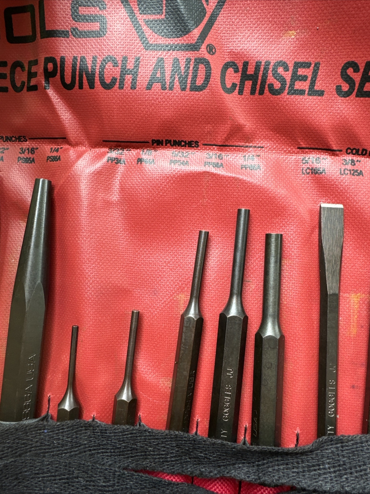 Matco Tools Punch Chisel Set 17-Piece Kit With Storage Pouch SPL17KA New