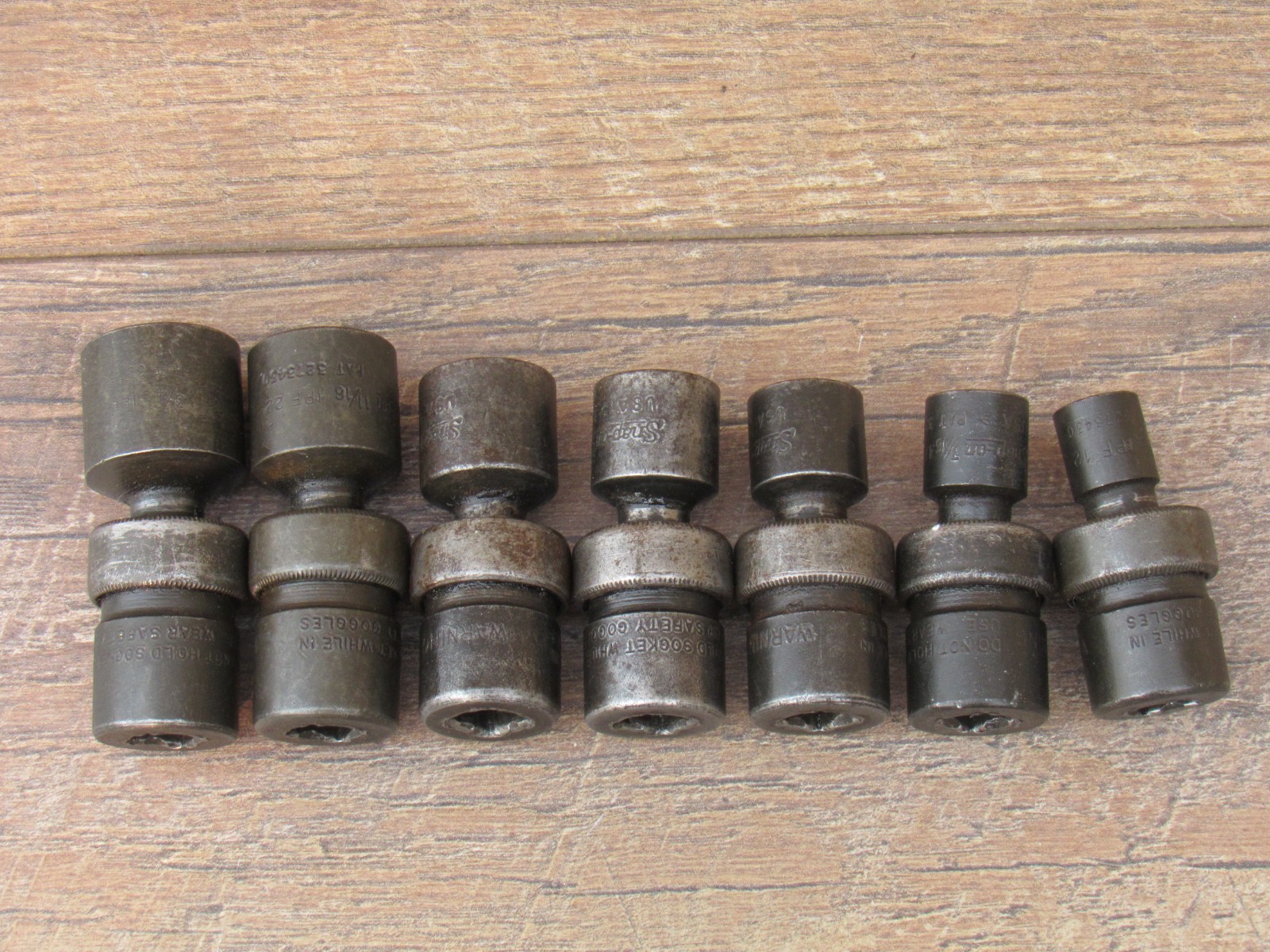 SNAP ON 207IPF 3/8″ DR 3/8″ – 3/4″ SAE IMPACT FLEX SWIVEL SOCKET SET IPF12 – 24