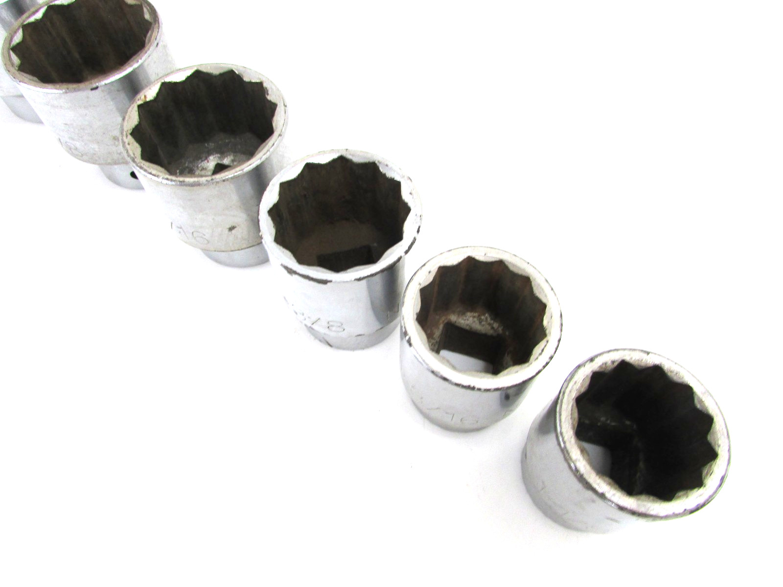 NAPA TOOLS 3/4” DRIVE 12 POINT SHALLOW SOCKET SET, 7 pcs, USA