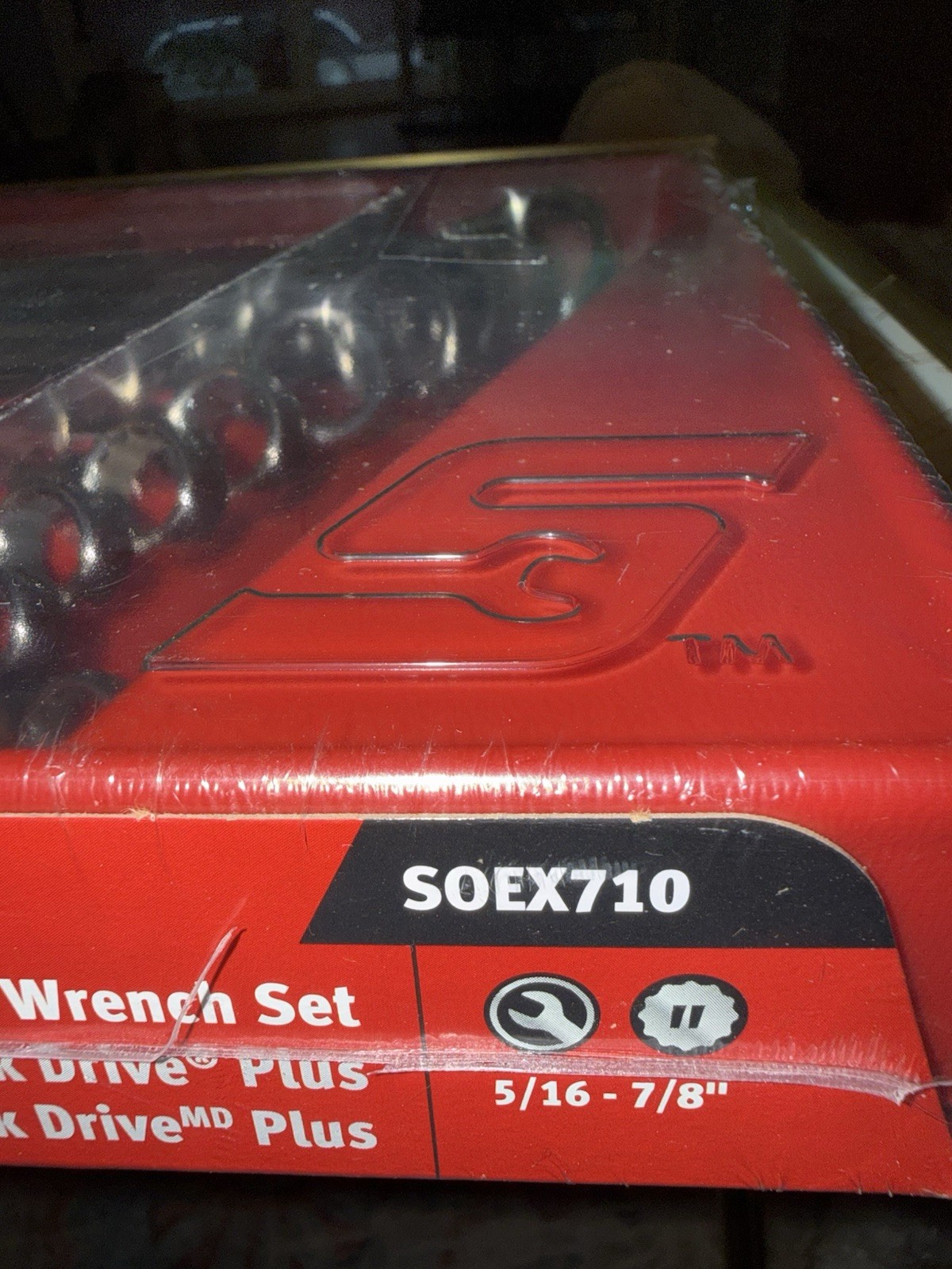 SNAP ON TOOLS USA 🇺🇸 SOEX710 10pc Flank Drive Plus Combo Wrench Set NEW Holder