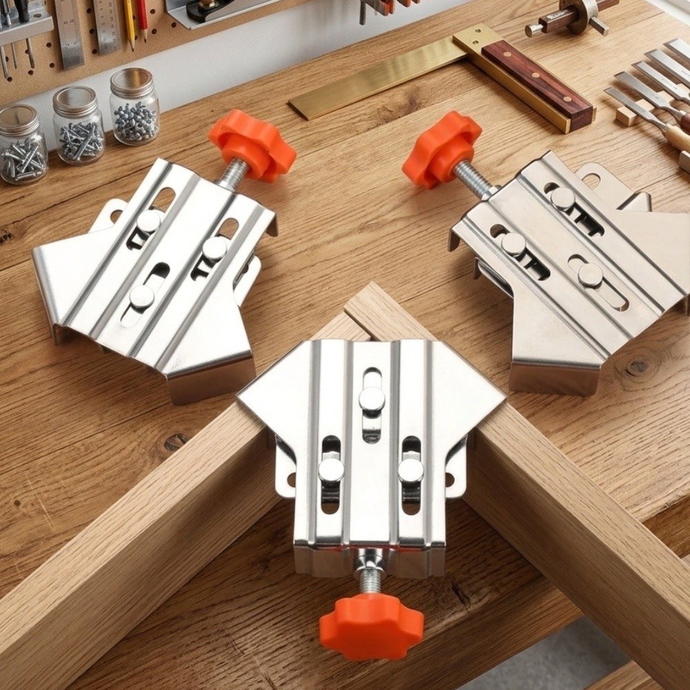 Corner Clamp Set 4Pcs Stainless Steel 90 Degree for Woodworking Projects