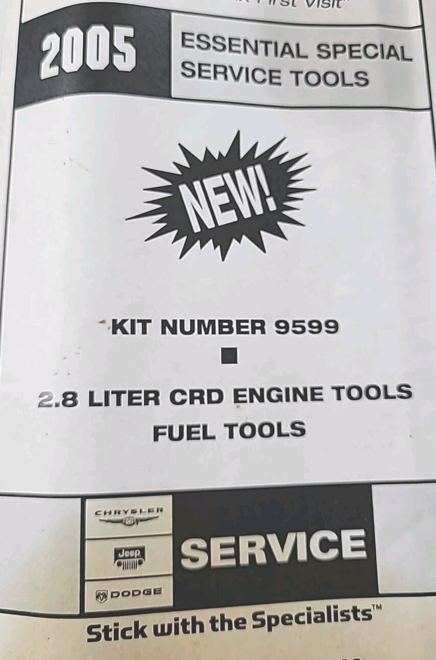 Miller VM.1057 2.8L CRD Diesel Camshaft Oil Seal Installer Tools. Both Pieces