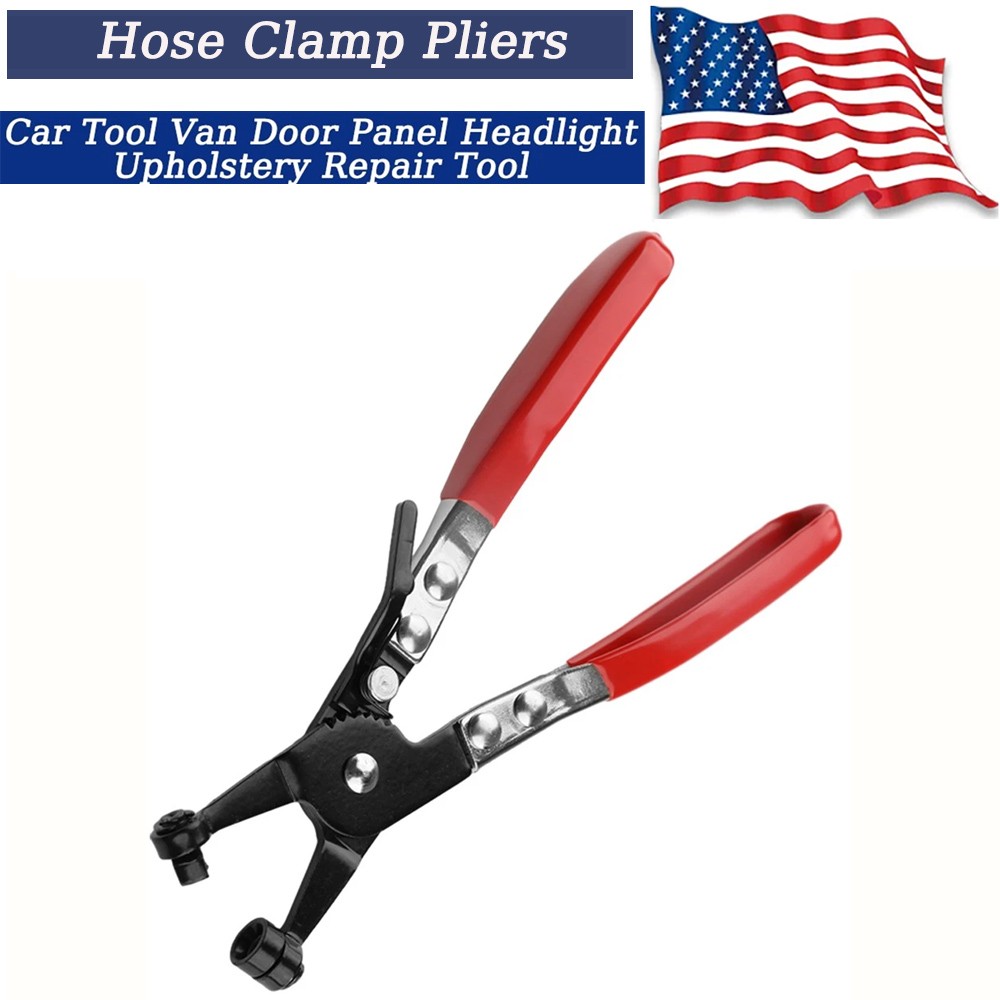 Automotive Spring Clamp Pliers Hose Clamp Removal Repair Swivel Flat Band Tool