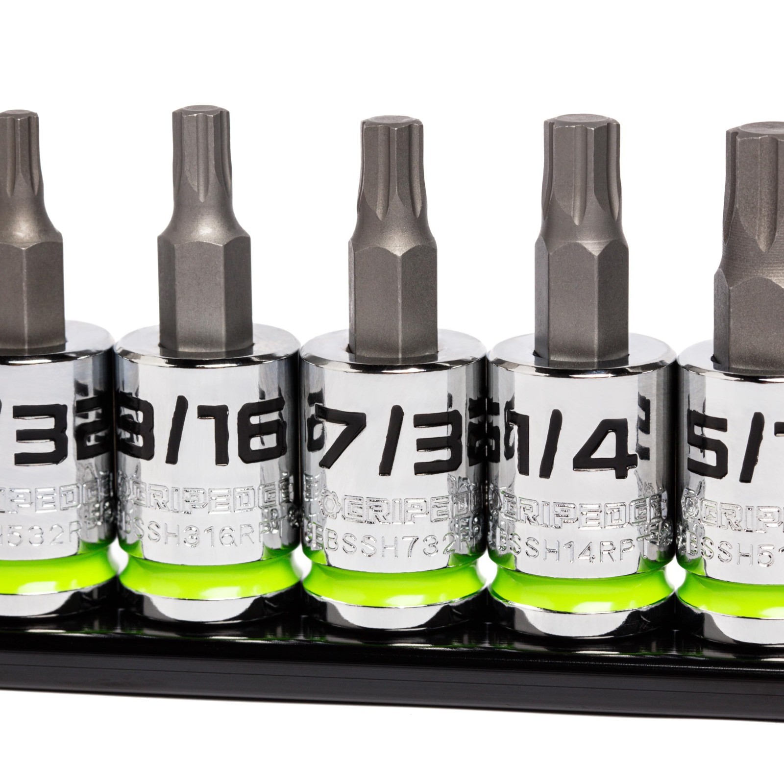 7-Piece 3/8″ Drive Hex Bit Socket Set | SAE Short RPT Drivers | S2 Steel | Stora