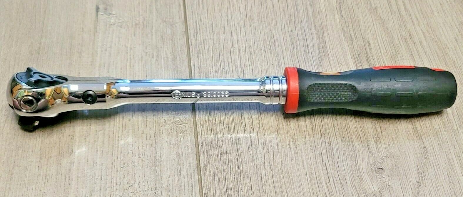 Genius Tools 3/8″ dr Long Handle Rotor Ratchet w/ Comfort Grip Handle #381803S