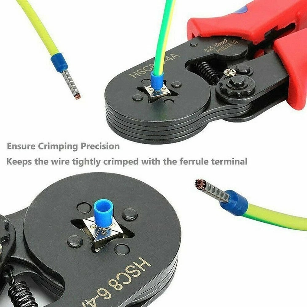 Ferrule Crimping Tool Kit Self-adjustable 1200pc Terminal Wire Crimper Pliers