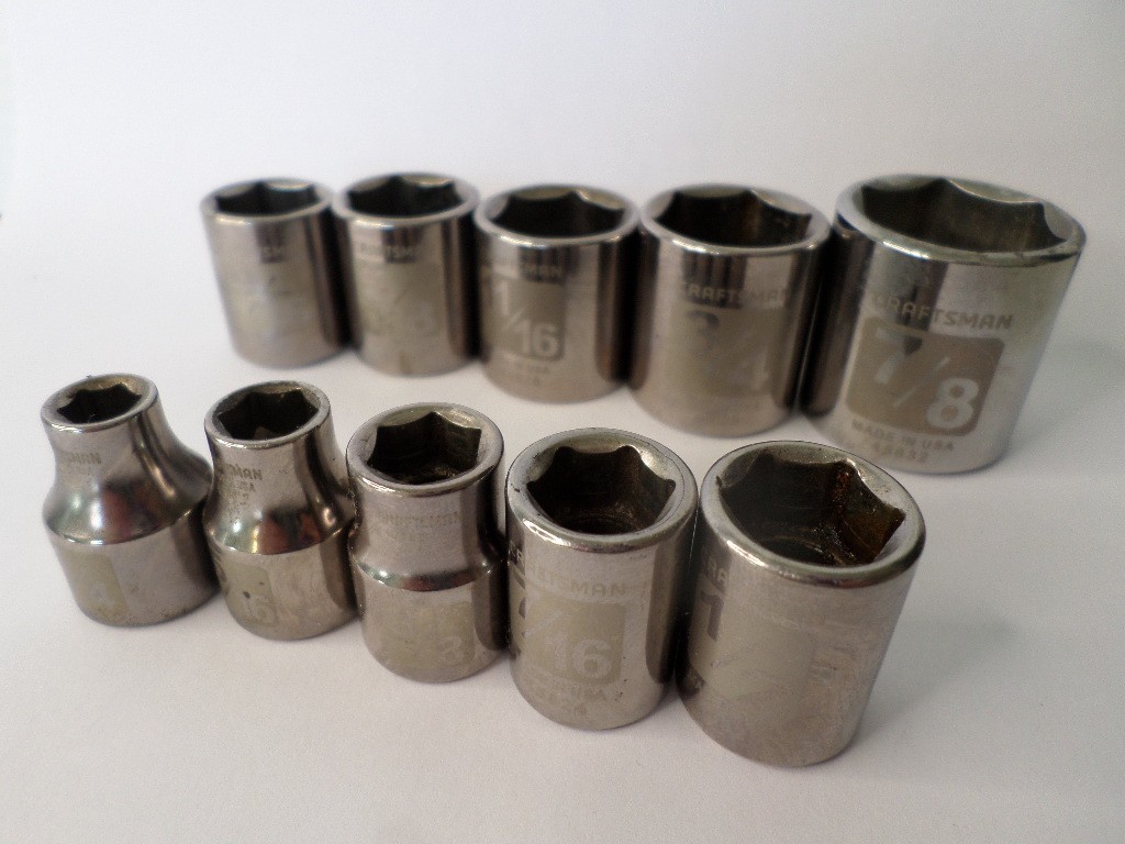 Craftsman USA 6 Point 3/8 Drive Easy Read Various Sizes