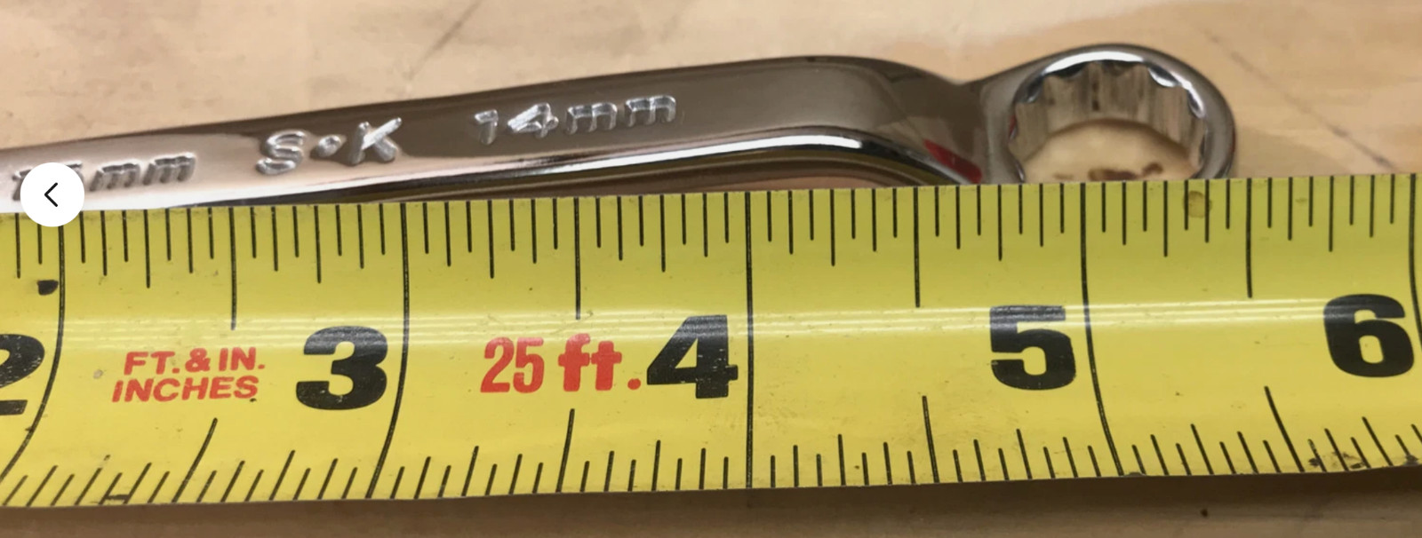SK #87763 Offset Box End 13mm-14mm 12 Point Metric Chrome New.Free Shipping
