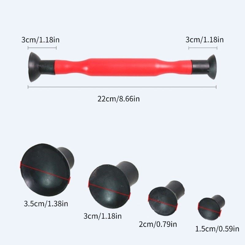Double Ended Valves Lapper Kit Hand Lapping Grinding Sticks Tool Sucker Kit