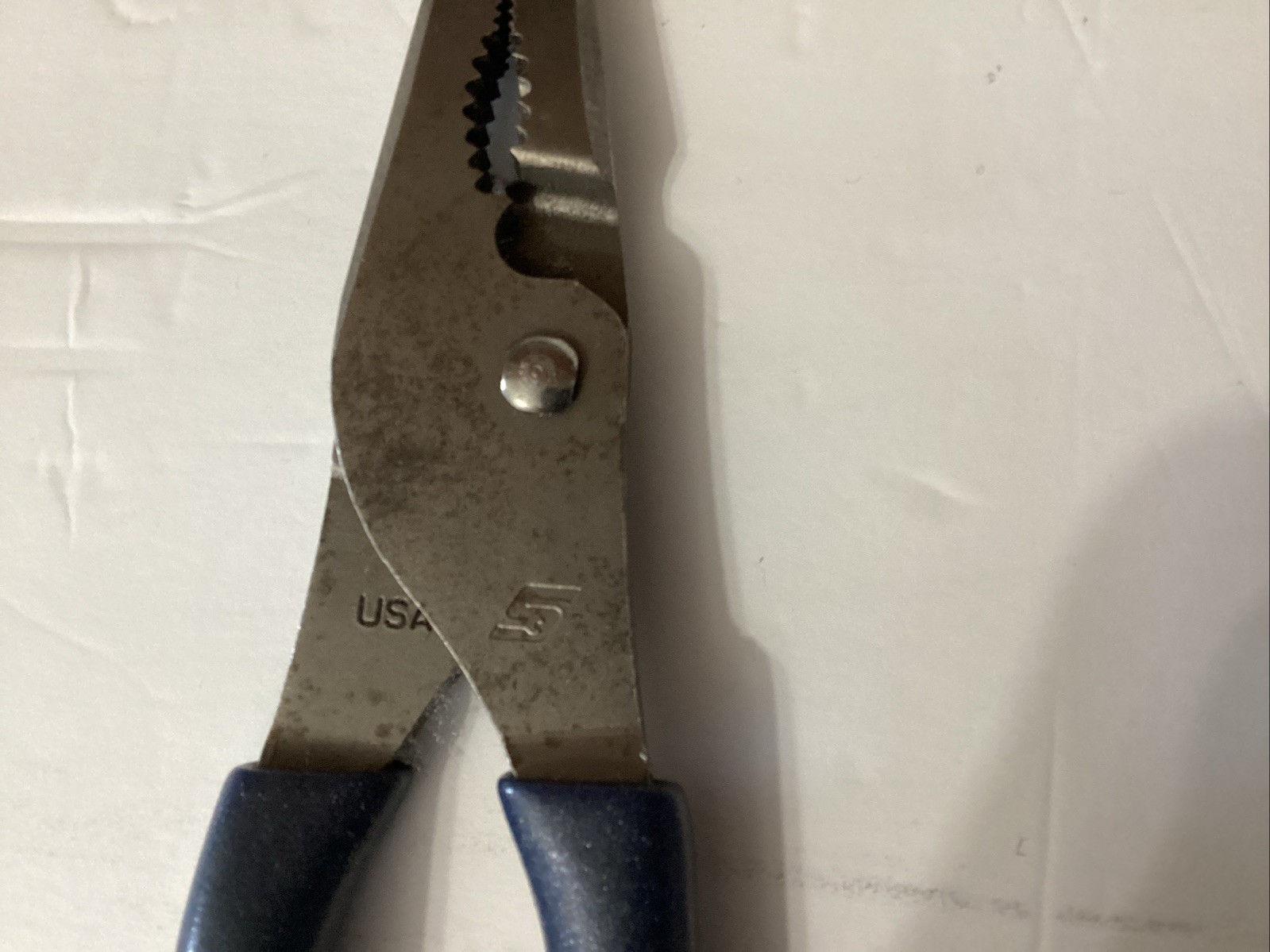 Snap-On Tools LN47ACF 9″ Talon Grip Long-Nose Slip-Joint Pliers Blue