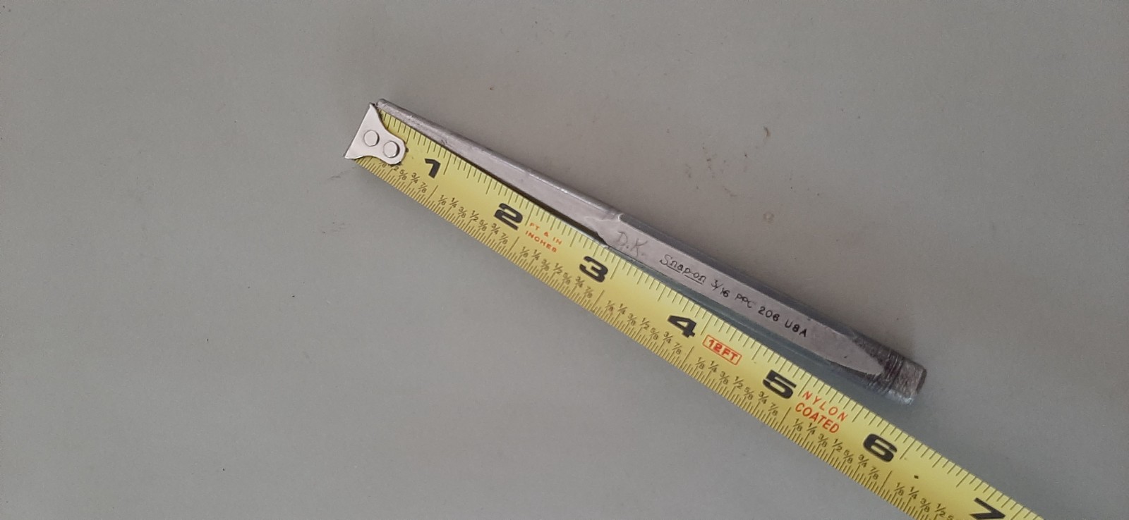 Snap On Tools USA 3/16″ Starter Punch 6″ Long PPC206 Initials 606