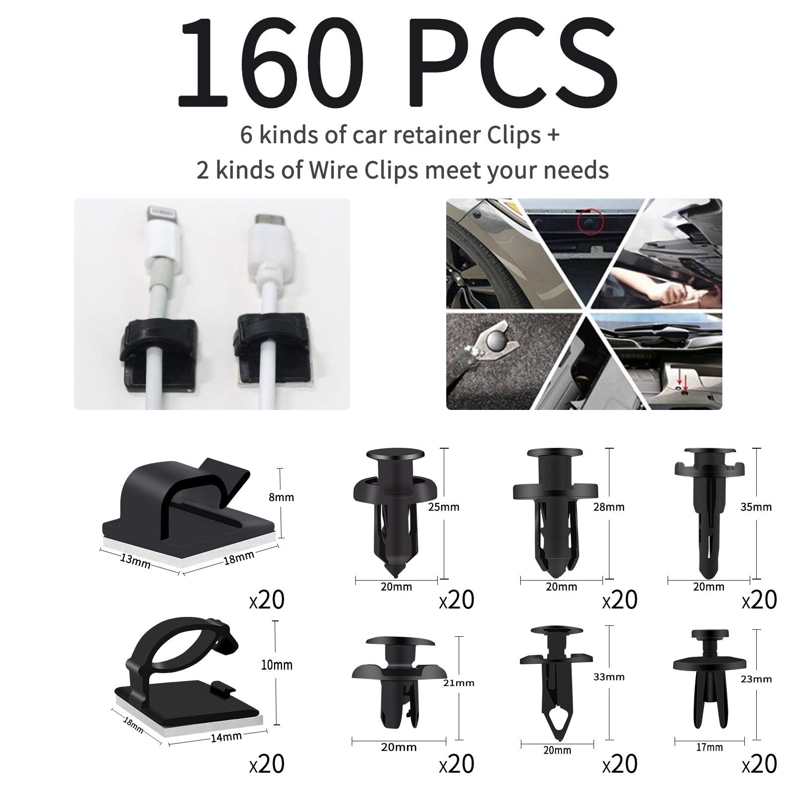 200PCS Trim Removal Tool Kit – Auto Panel Fastener & Clip Pliers Set for Cars