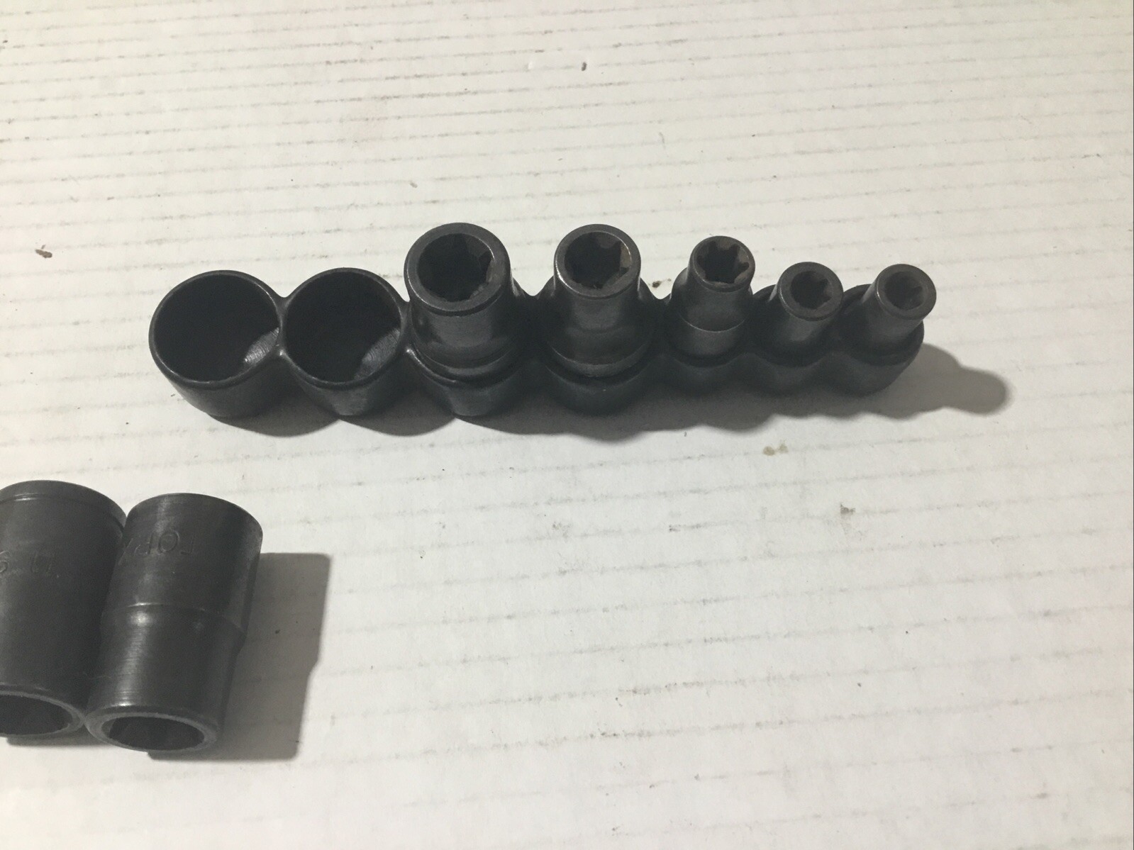 inverted torx socket set E-6-7-8-10-12-14 Impact Set.