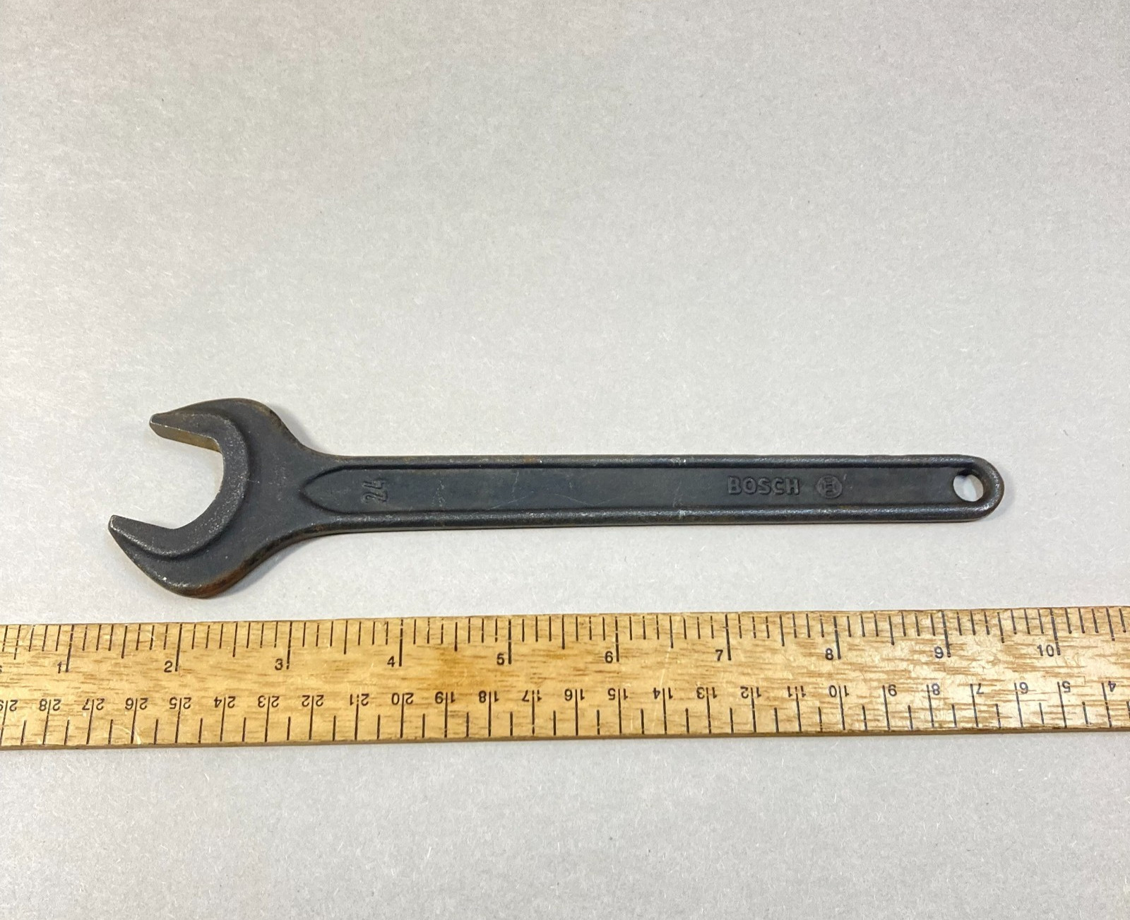 Vintage Bosch 24mm Wrench Single Open End Engineer #HET