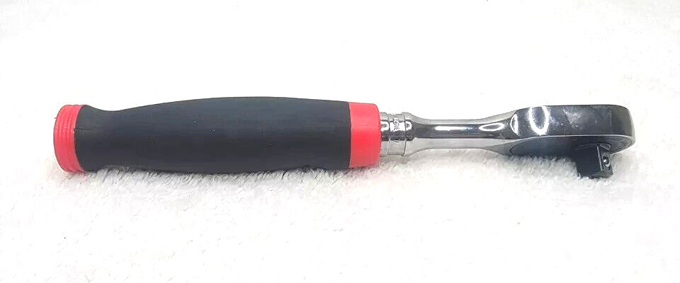 New Snap-on™ 3/8″ Drive Red Soft Grip Chrome 9″ Ratchet FH80 Dual 80 Tech