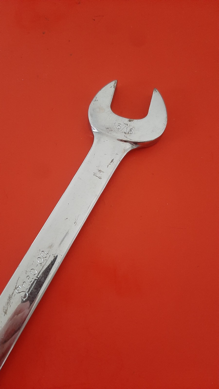 Snap On Tools USA 7/8″ x 15/16″ Open-End Wrench VO2830 Engraved 602