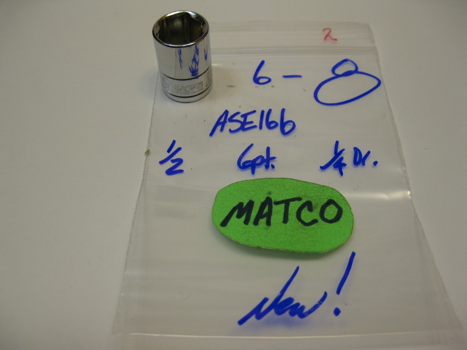 MATCO Silver Eagle tools 1/4″ drive 1/2 SAE 6pt. Socket ASE166 New!