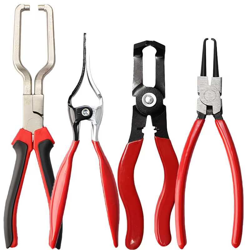 Hose Clamp Pliers Set 4PCS Automotive Removal Tool for Radiator & Hoses