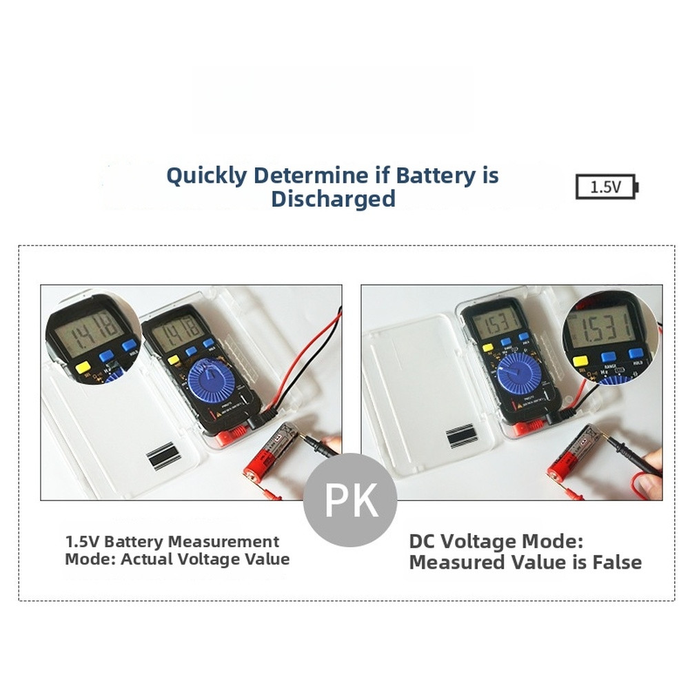 PM8215 Digital Multimeter Pocket Size AC DC Voltage Current Tester 3999 Count