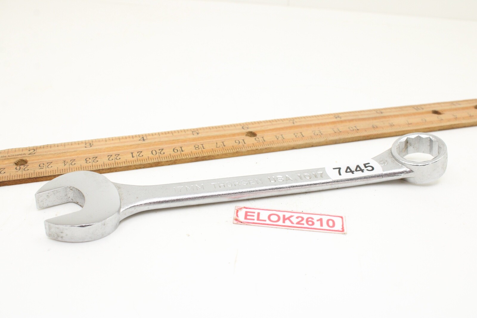 Thorsen 1017 17mm Combination Wrench 12 Point 7″ Long USA
