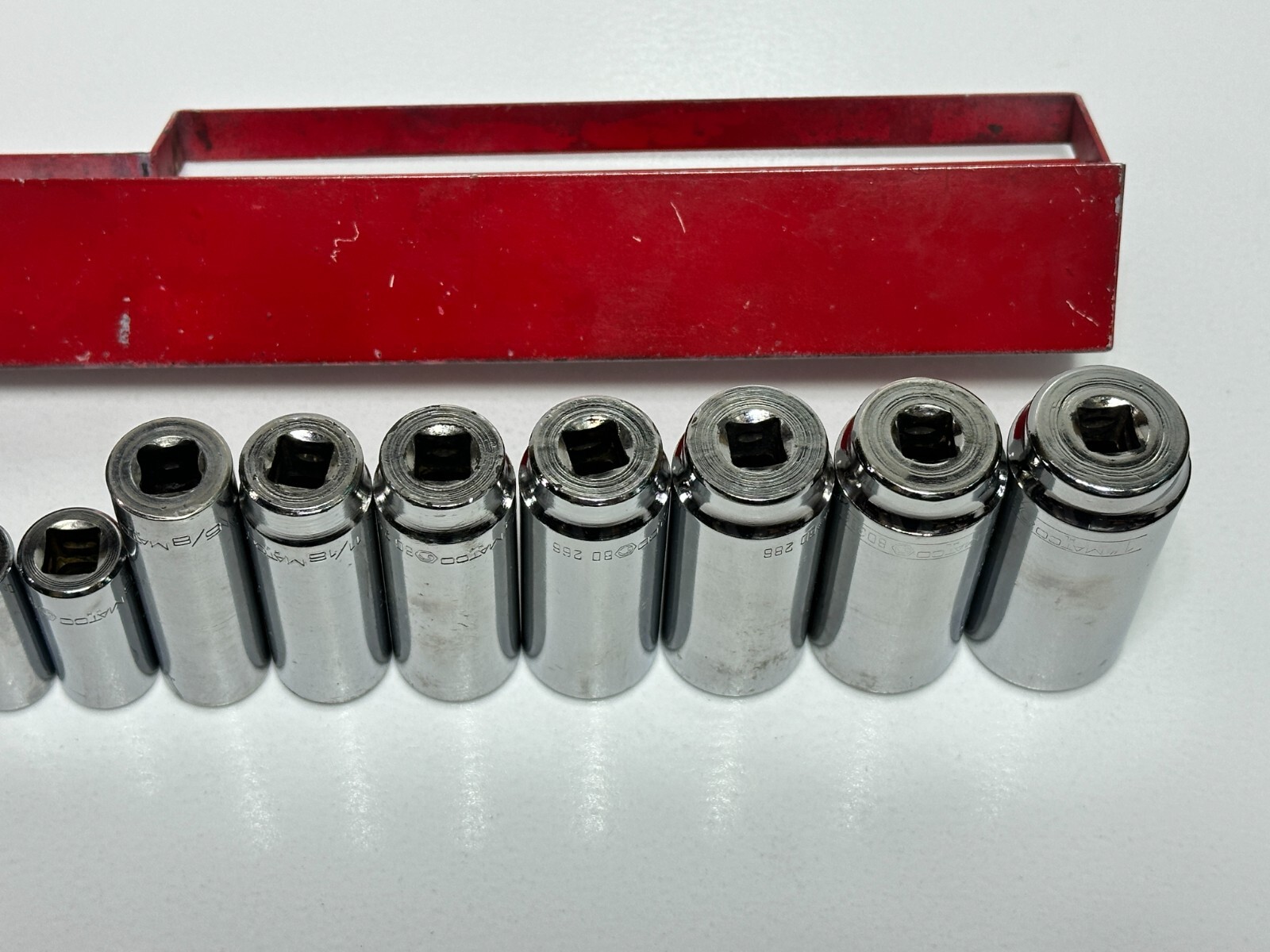 Matco Tools USA 13pc SAE 1/4″ to 1″ Deep Chrome Socket Set – 3/8″ Drive, 6 Point