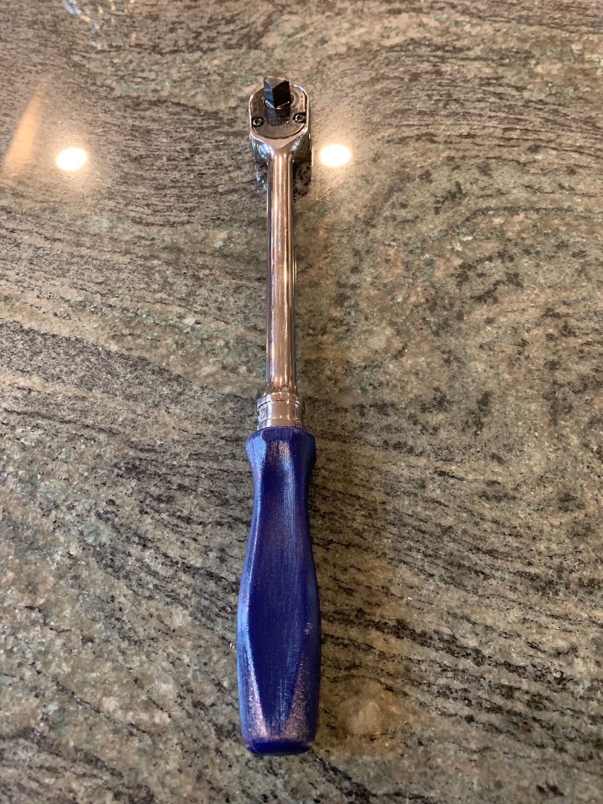 Snap On fhld80 3/8 drive blue long hard handle ratchet new