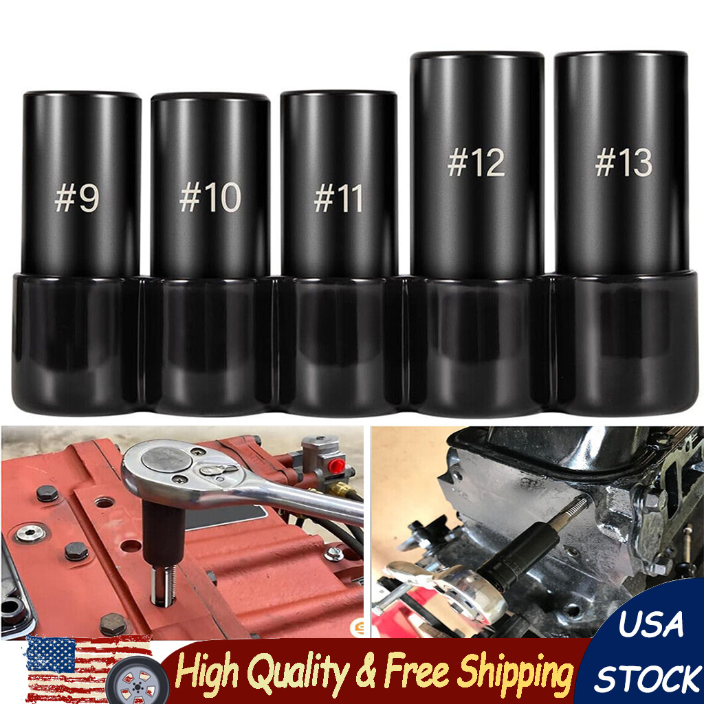 5pc 71670 Extra Large Tap Holding Socket Set with holder 5/8″11/16″,3/4″,7/8″,1″