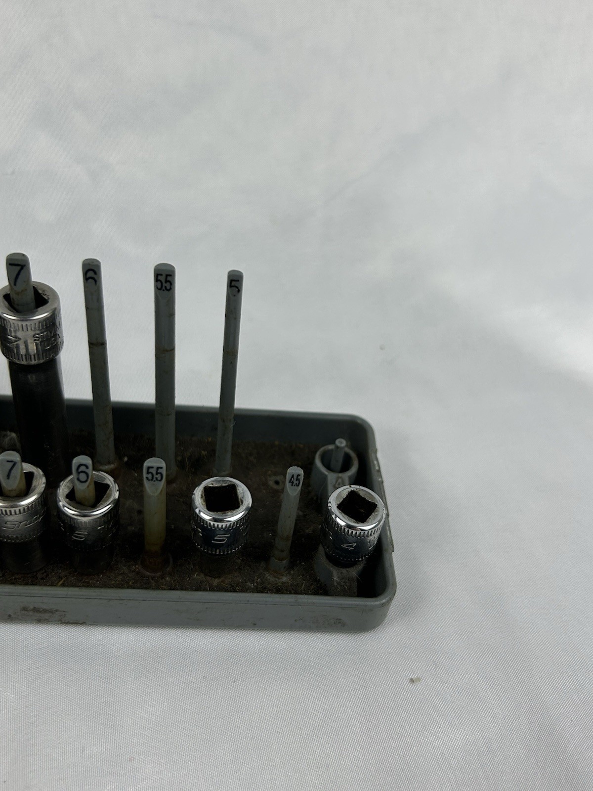 Snap-on 15pc 1/4″dr 6-point METRIC Shallow Deep Socket Set 112TMMY 112STMMY