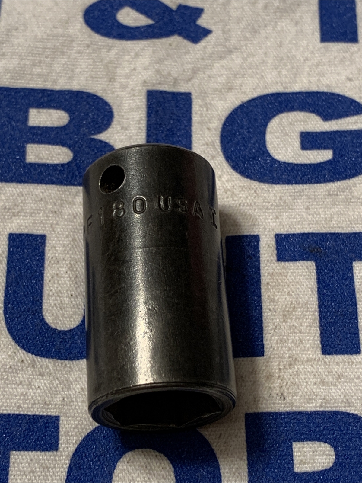 Vintage 1961 Snap-on Tools 3/8” Drive 9/16” Semi-Deep 6pt Impact Socket SPF180