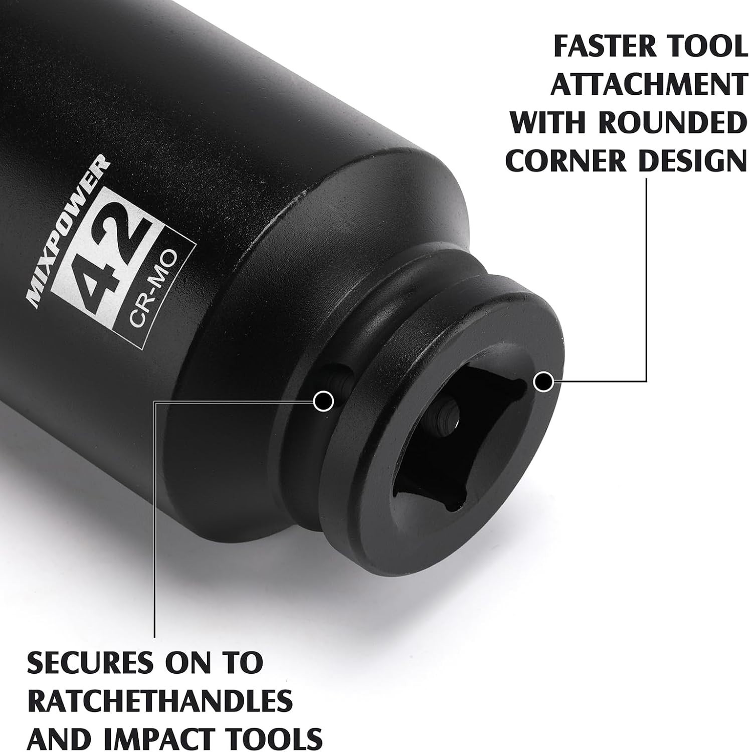 3/4″ Drive 42mm Deep Impact Socket – Chrome Molybdenum 6 Point Design