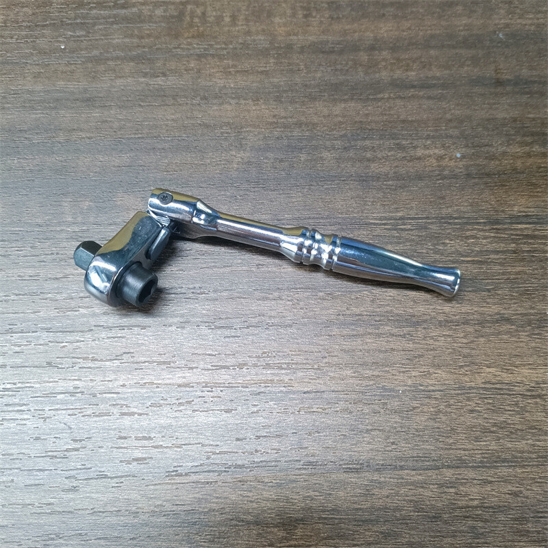 1/4″ Drive Ratchet Handle Socket Wrench 72 Tooth Flexible Head Stubby Round