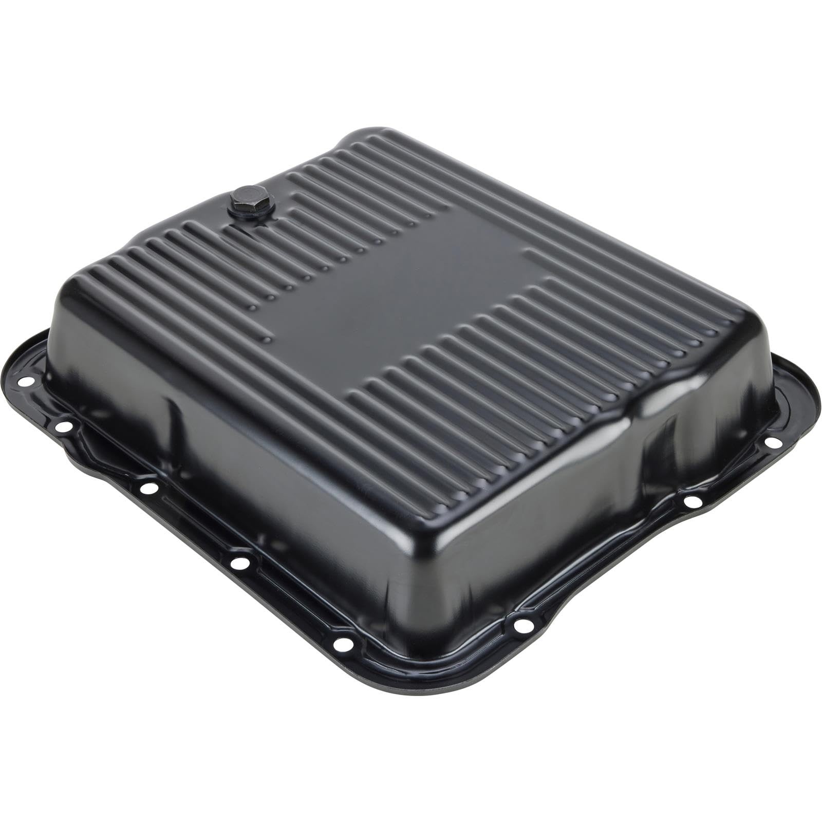 Speedway Motors Black Steel Transmission Pan for GM 700R4, 4L60E and 4L65E, S…