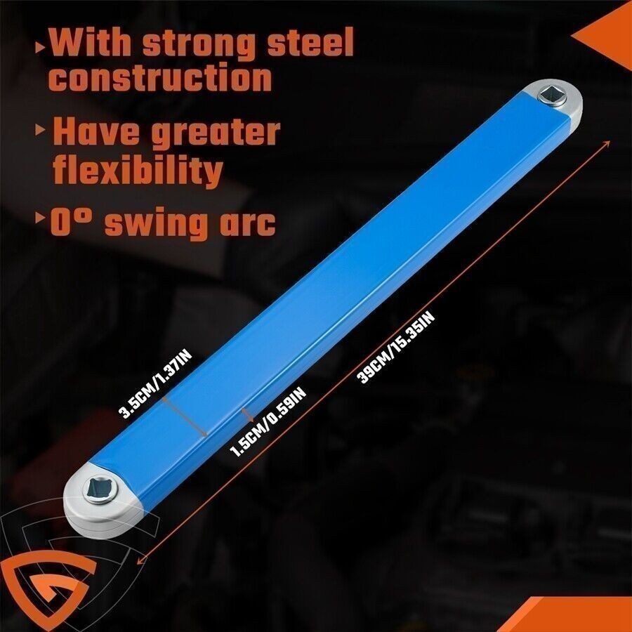 Ratchet Spanner Wrench Set Metric and Imperial System Offset Extension Tool