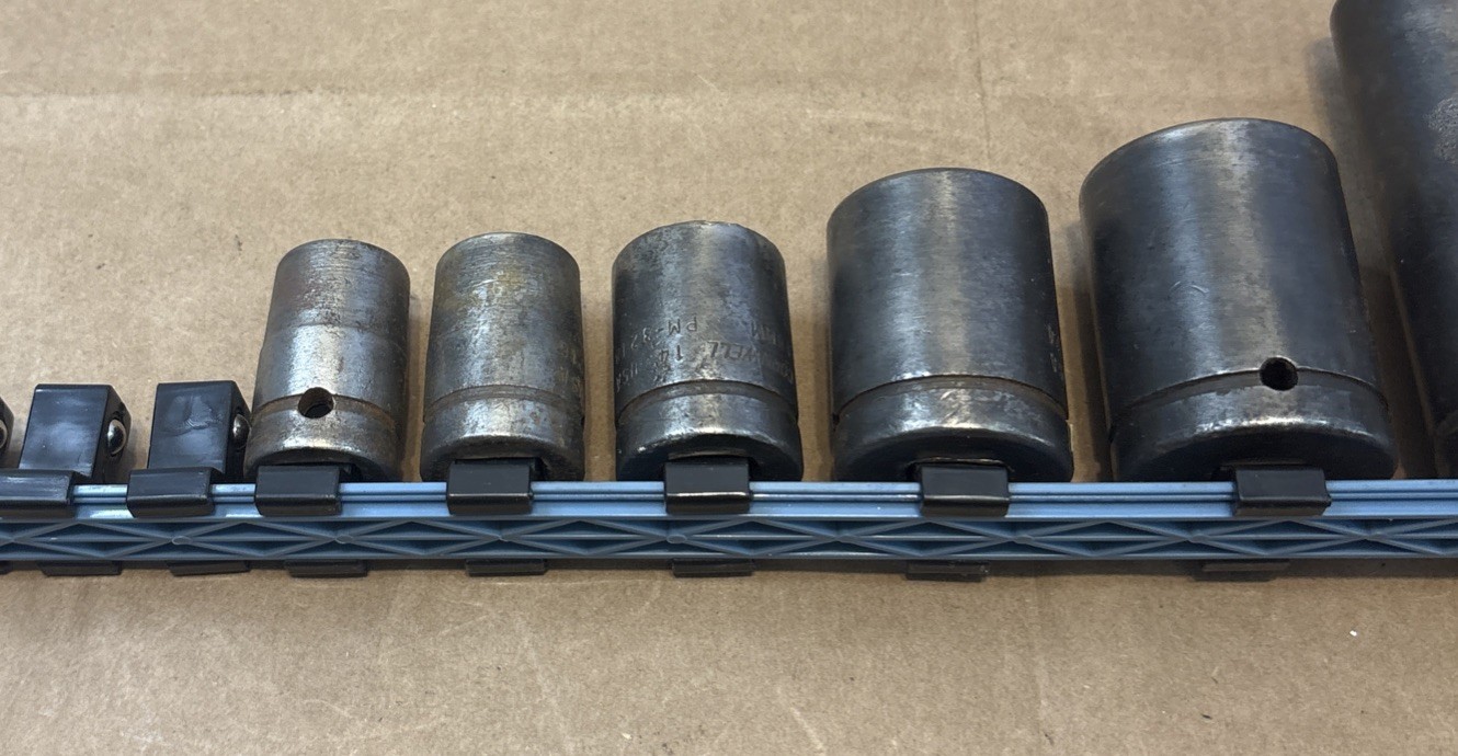 Cornwell Impact Sockets 6 Pieces Mechanics Tools USA 22mm, 27, 24, 18, 16, 14 mm