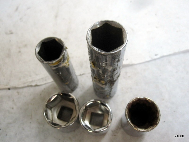 craftsman 7pcs mixed set Sockets with damage see description