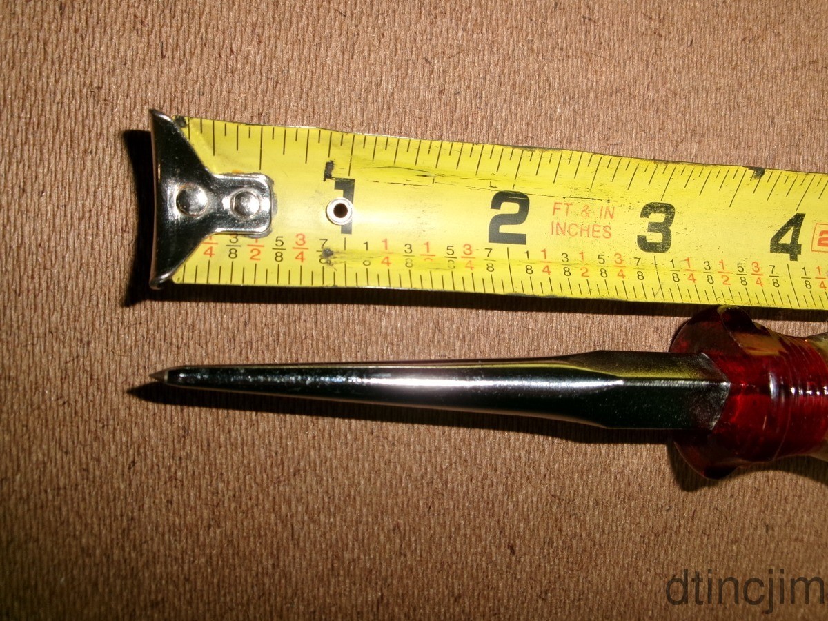 Wilde 442 Awl 3/8in. square shank 3-1/2in. long, O.A.L. 7-1/2in.