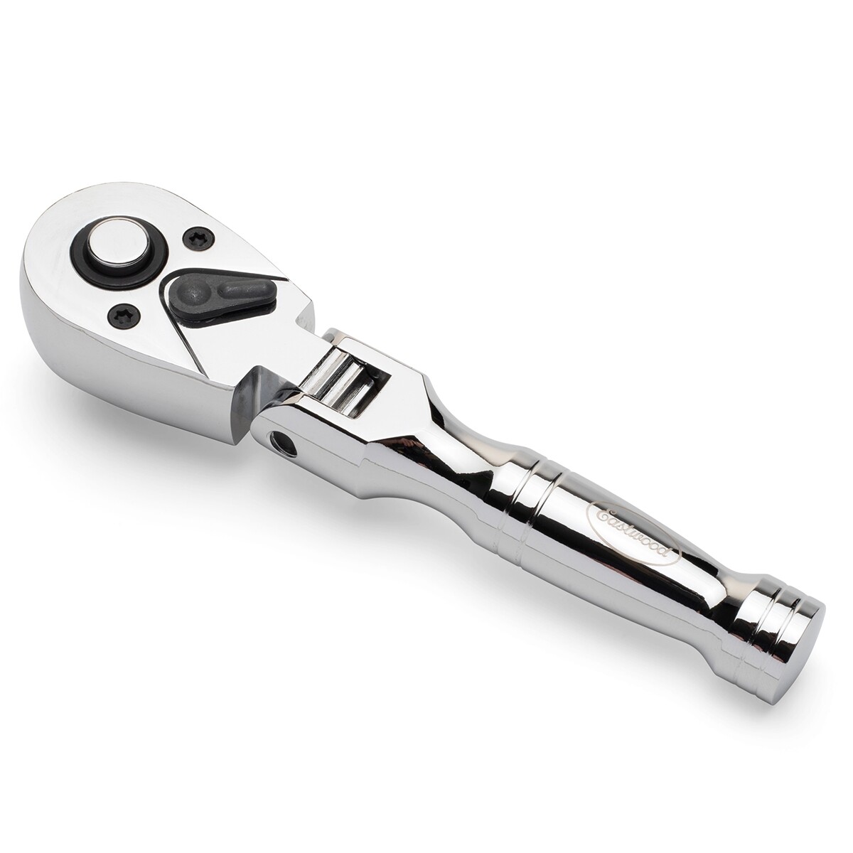 Eastwood 3/8″ Drive Stubby Flex Head Ratchet Drop Forged Steel Handle Automotive
