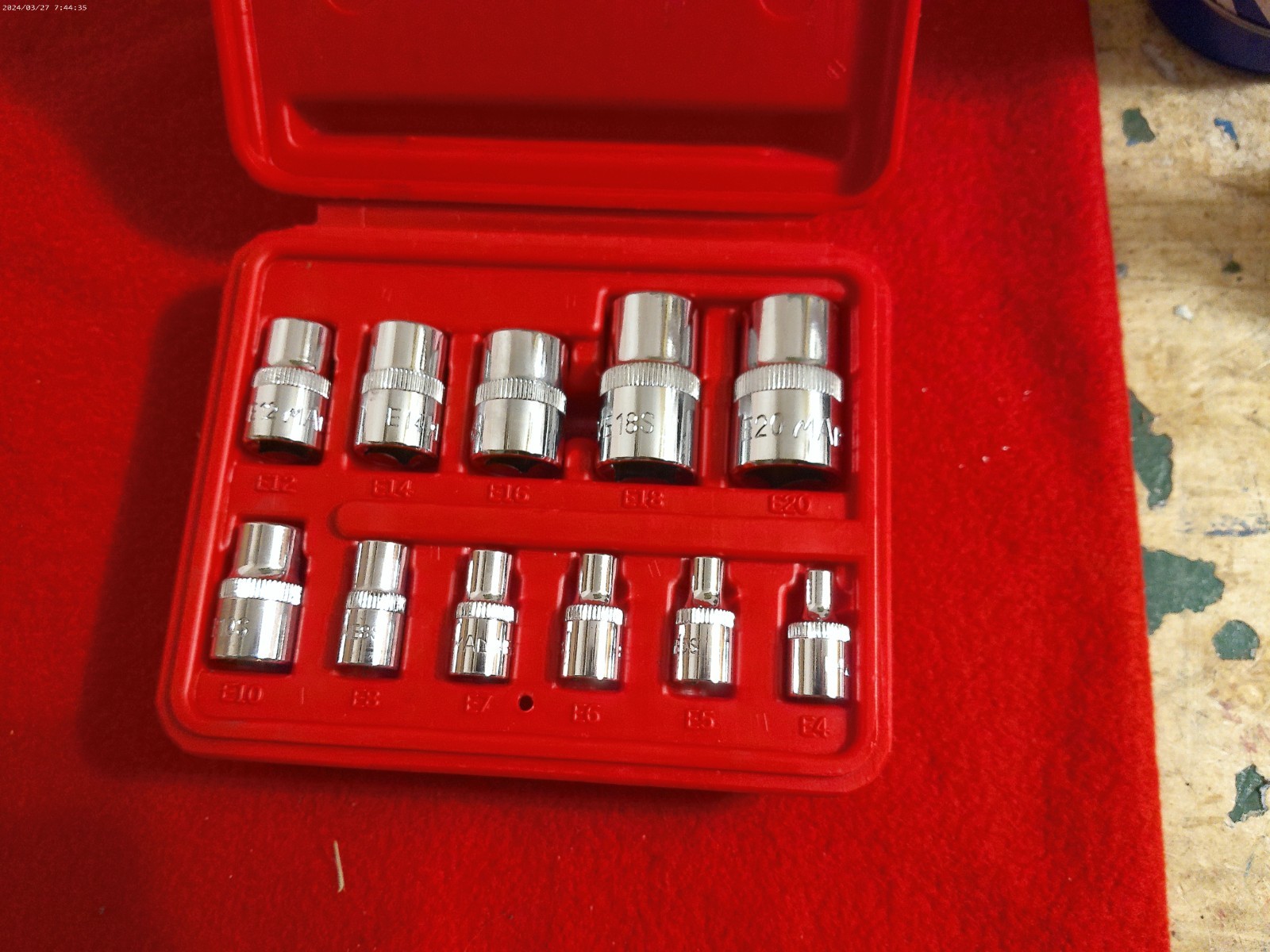 MAC Tools 11 Pc Torx Star Socket Set SMXVE11B E4 E20