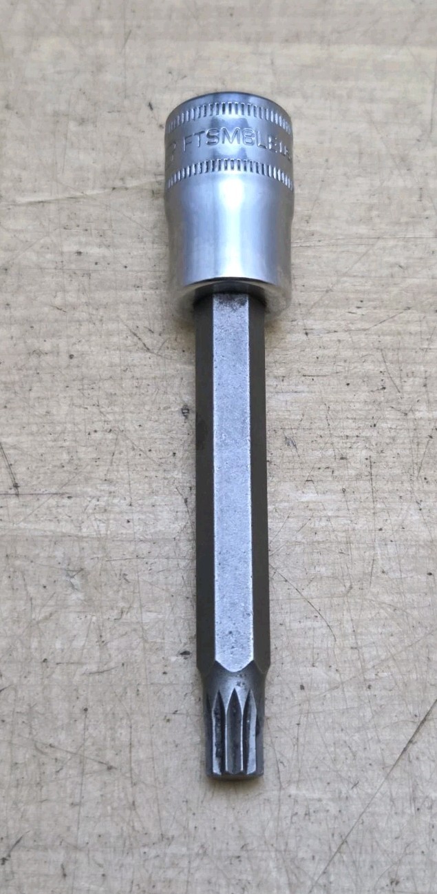 Snap On FTSM8LE – 3/8″ Drive 8mm Triple Square Hex Bit Long Socket Driver