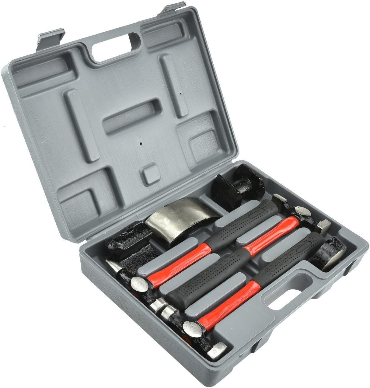 Auto Car Body Fender Repair Hammer & Dolly Set 7pc Repair Tool Kit for Dents NEW