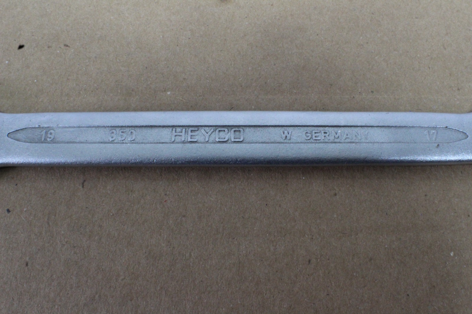BMW Heyco 350 19mm-17mm & 17mm-14mm West Germany Open End Wrench Chrom-Vanadium