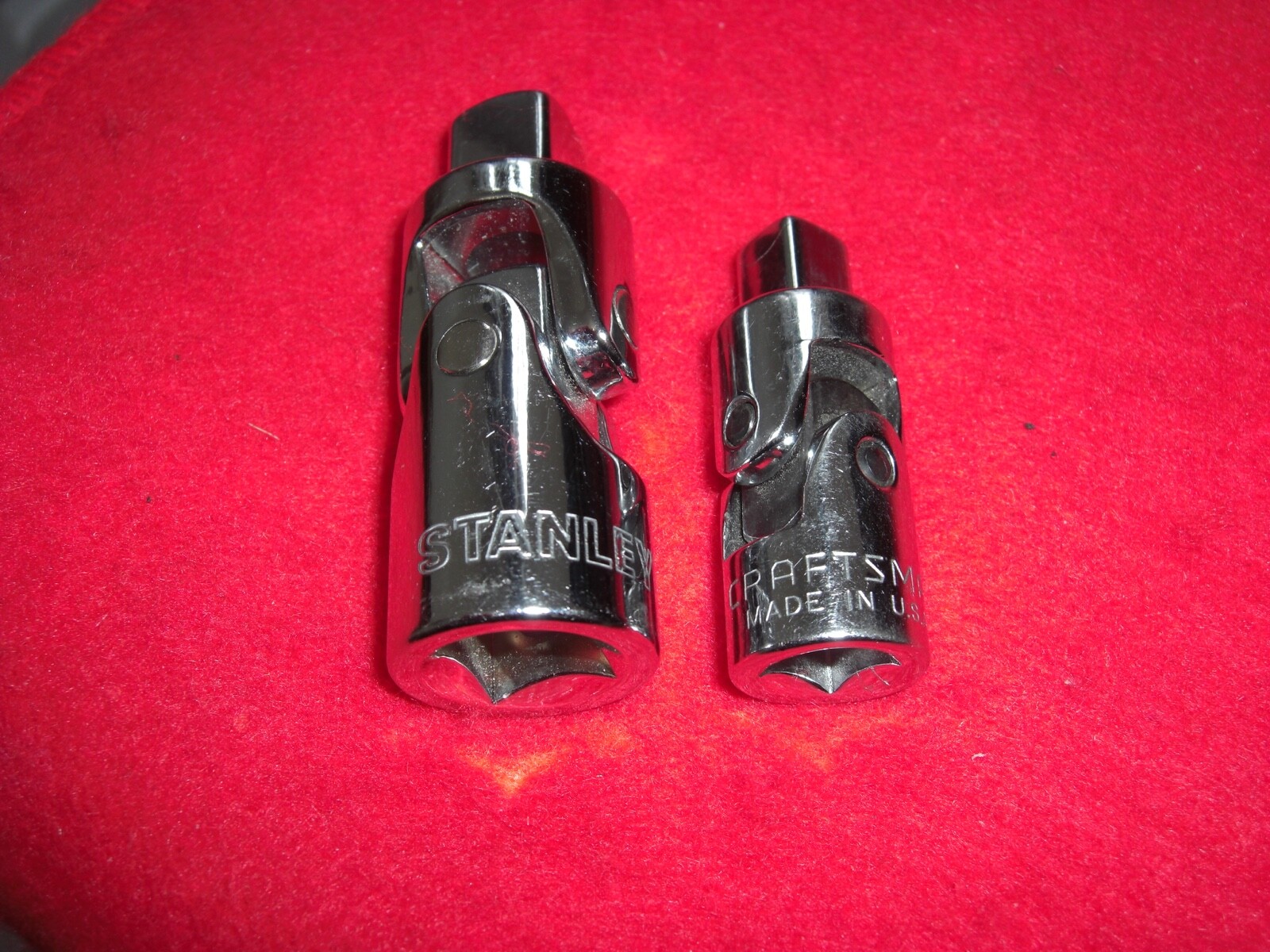 Stanley / Craftsman 2 pc universal swivel set 1/2 and 3/8 dr. excellent cond!